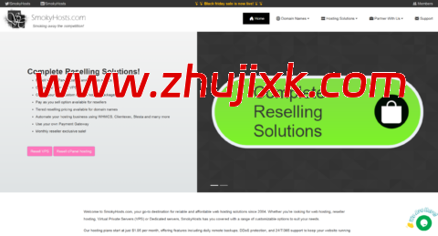 SmokyHosts：美国 vps，1 核/1GB/10G SSD/800GB@1Gbps，.95/年，可选纽约/洛杉矶机房