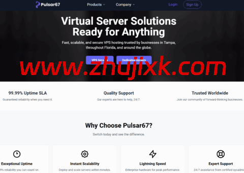 Pulsar67：坦帕 vps，1 核/1GB/10GB/5TB@1Gbps 带宽，class=