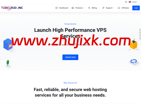 Tudcloud：全场 VPS 八折，香港 VPS 月付 4 美元起，美国 VPS 月付 4.8 美元起