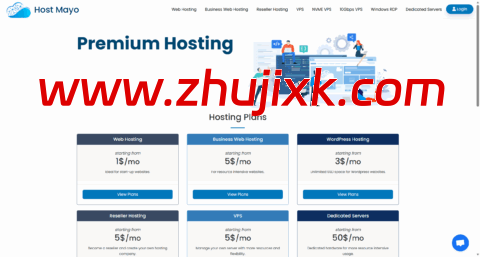 HostMayo：堪萨斯 vps，1 核/1GB/20GB SSD/2TB@10Gbps 带宽，.5/月