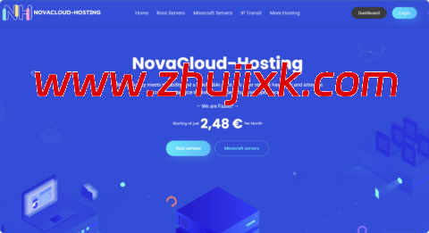 #冬季促销#NovaCloud-Hosting：德国 vps，AMD Ryzen 9 7950X3D@1 核/2GB/20GB NVME/4TB 流量/1Gbps 带宽，€15/年