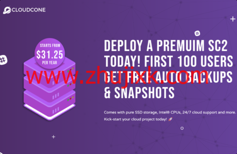 CloudCone：洛杉矶 SC2 云服务器，3 核/2GB/60GB SSD/4TB@1Gbps 带宽，年付 31 美元起