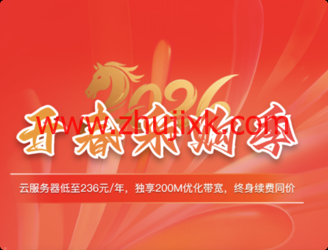 华纳云开春采购：香港 200Mbps 大带宽云服务器低至 236 元 / 年，美国 CN2 4H8G 季付仅 396 元