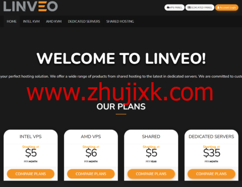 linveo：美国 kvm vps，2 核/4GB/25G NVMe/2TB@10Gbps 带宽，.85/月，可选达拉斯/凤凰城/哥伦布机房